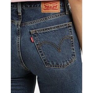 Levi's Women's Wedgie Fit High Rise Stretch Denim Jeans, Dark Blue Size 36 NWT